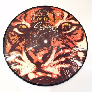 1982 Survivor Eye Of The Tiger Rocky 3 Iii 7 " Vinyl Picture Disc Record