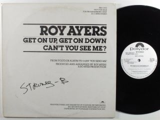 Roy Ayers Get On Up,  Get On Down Polydor 12 " Vg,  White Label Promo Hear