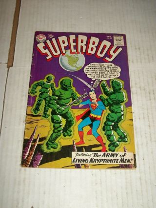 Dc Comics Superboy 86 January 1961 4th App.  Legion Of Superheroes 1st Pete Ross