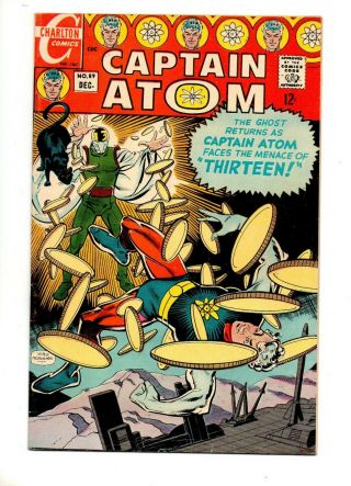 Captain Atom 89 Vf,  8.  5 Ditko Art Last Issue Low Print 1967 Charlton