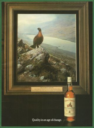 The Famous Grouse Finest Scotch Whisky - 1985 Vintage Print Ad
