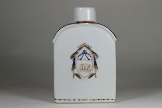 Antique Chinese 18th Century Armorial Tea Caddy Qianlong Period Fine