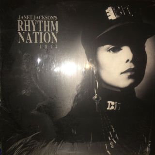Janet Jackson - Rhythm Nation 1814 Lp - A&m Ex/vg,  In Shrink Lyric Sheet Vpi.