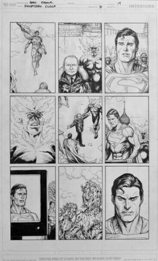Gary Frank Doomsday Clock Comic Art 8 P19 Putin,  Watchmen,  Superman