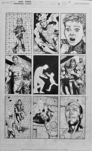 Gary Frank Doomsday Clock Comic Art 8p17 Firestorm,  Watchmen,  Superman
