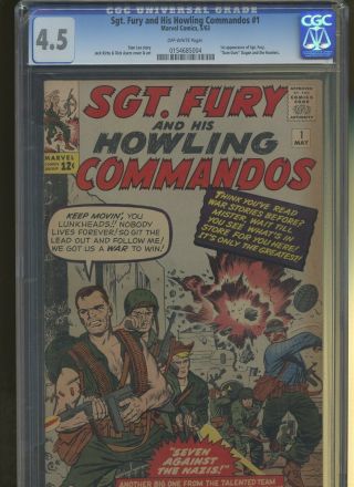 Sgt.  Fury And His Howling Commandos 1 Cgc 4.  5|1st Sgt Fury,  Dum Dum Dugan & More