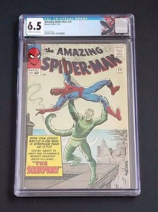 Spider - Man 20 • Cgc 6.  5 • 1st Scorpion • Far From Home • End Game