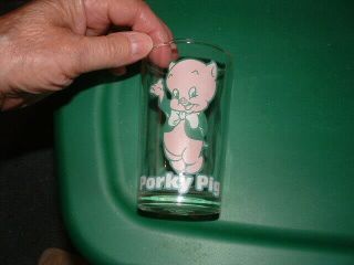 Vintage 1976 Warner Bros.   Porky Pig  Looney Tunes Cartoon Glass 4  H
