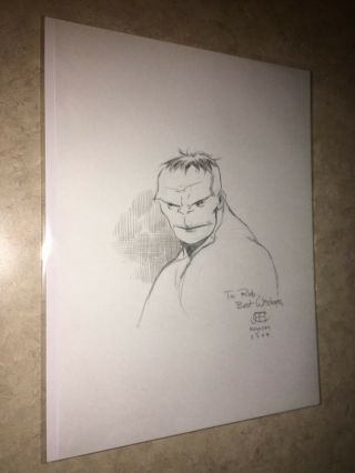 Jim Cheung Art Sketch Drawing The Incredible Hulk