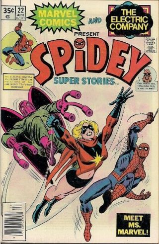 54 All Marvel/dc Comics: Spiderman,  Spidey Stories 21 - 22 Ms Marvel