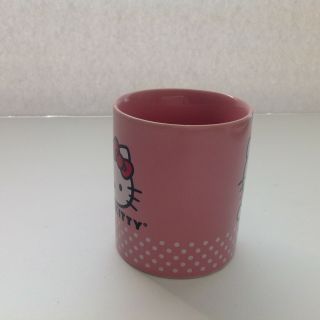 Hello Kitty 2011 Double Sided Design Sanrio Cat Pink Ceramic Coffee Cup Tea Mug 4