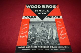 Ford Tractor Wood Bros.  Single Row Corn Picker Dealer 
