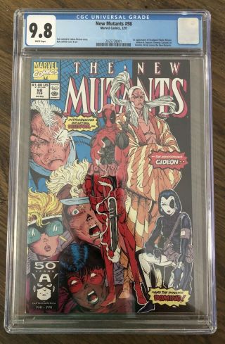 The Mutants 98 (feb 1991,  Marvel),  Cgc 9.  8.  White Pages