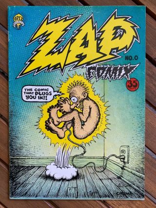 Zap Comix No.  0 4th Printing R.  Crumb 1968 Apex Novelties Underground