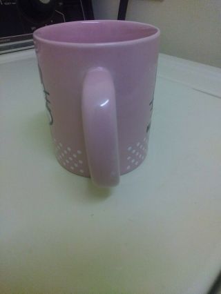 Hello Kitty 1976,  2011 Double Sided Design Sanrio Pink Ceramic Coffee Mug 3