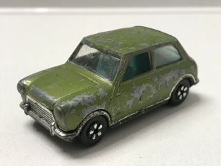 Vintage Play Art 1/64 Austin Mini Cooper S Mkii Green Nonmint Loose Very Rare