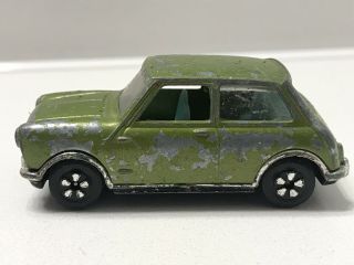 Vintage Play Art 1/64 Austin Mini Cooper S MKII Green NONMINT LOOSE VERY RARE 5