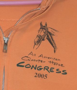 All American Quarter Horse Congress 2005 Fleece Jacket,  Ladies Size Medium