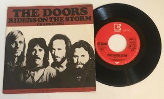 The Doors / Riders On The Storm & Changeling / Germany 45 With Rare Pic Slv.