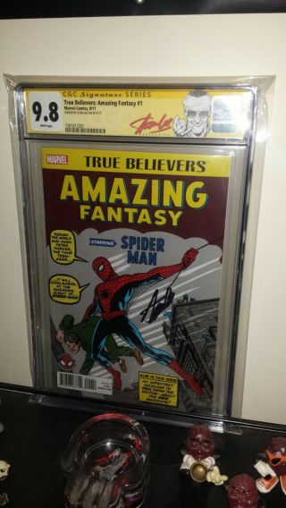 TRUE BELIEVERS: FANTASY 15 CGC 9.  8 SS SIGNED BY STAN LEE.  RED SIG LABEL 2