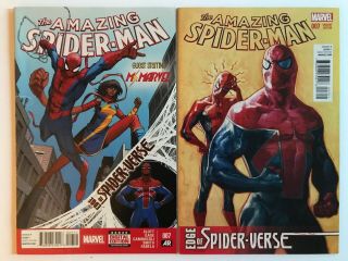Spider - Man 7 — Marvel 2014 —regular & Choo Covers — Comics