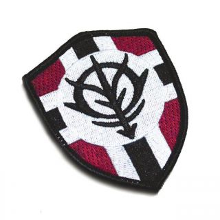 Gundam Zeon Flag Cosplay Embroidered Patch Badge Bags Arm Appliques Patches Prop