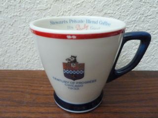 Vtg Bauscher Stewart Century Of Progress 1933 Chicago World Fair Coffee Mug Rare