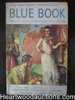 Blue Book May 1941 Hugh Pentecost Mystery Story,  Max Brand,  H.  B.  Jones