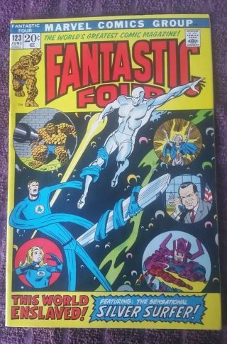 Fantastic Four 123 Nm - (jun 1972,  Marvel) Sliver Surfer
