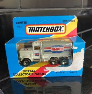 Matchbox Ampol Petrol Peterbilt Tanker Truck Mb5 1981