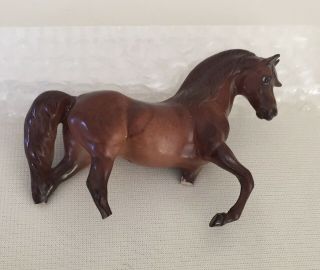 Vtg.  Hagen - Renaker Mini Chestnut Morgan Stallion Horse.  Needs Restoration.