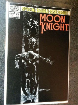 Moon Knight 25 1st Appearance Black Spectre Key Marvel Comics Nm -
