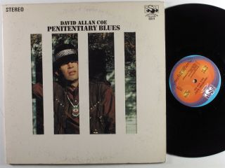 David Allan Coe Penitentiary Blues Sss International Lp Nm/vg,  Gatefold Die - Cut