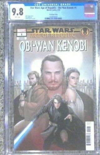 Star Wars: Age Of Republic - Obi - Wan Kenobi 1 Yu Variant - Cgc 9.  8