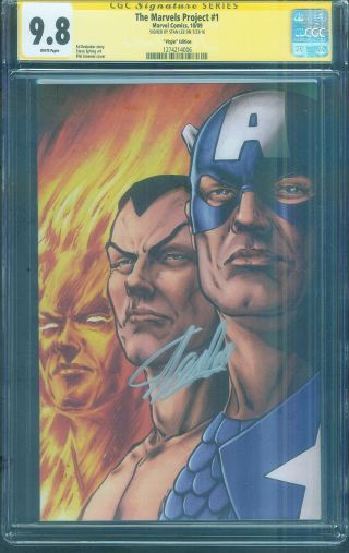 Marvels Project 1 Cgc Ss 9.  8 Stan Lee Captain America Mariner Virgin Variant
