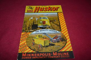 Minneapolis Moline Huskor Two Row Corn Picker Dealer Brochure Amil15 Ver2