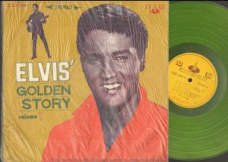 Lp - Elvis Presley " Golden Story Volume 1 " Taiwan Csj - 106 (orig Green Vinyl)