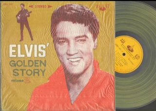 Lp - Elvis Presley " Golden Story Volume 2 " Taiwan Csj - 107 (orig Green Vinyl)