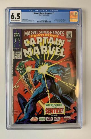 Marvel - Heroes 13 Cgc 6.  5 - 1st App Carol Danvers - 1968 Captain Case