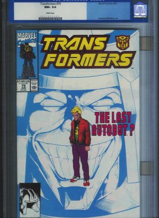 Transformers 79 Cgc 9.  6 White Pages.  Unrestored.