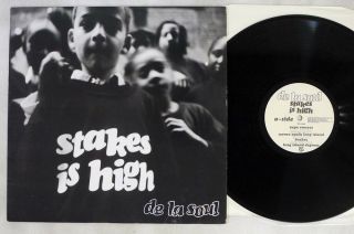 De La Soul Stakes Is High Tommy Boy Tb 1149 Us Promo Vinyl Lp