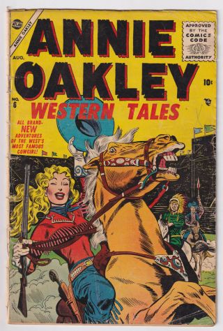 Annie Oakley 6 (1955 Atlas) Gga C/a; Rare One Cgc; Gd 2.  0