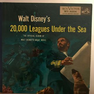 Walt Disney 20,  000 Leagues Under The Sea Records Little Nipper Story Book