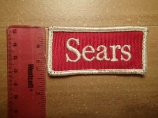 Vintage Embroidered Patch - Sears (roebuck Company) - - Red/white