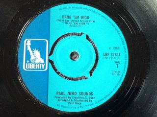Paul Nero Sounds - Hang ‘em High / The Good The Bad Rare Uk 1968/ Soundtrack