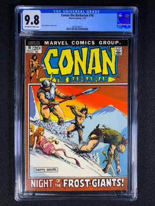 Conan The Barbarian 16 Cgc 9.  8 (1972)