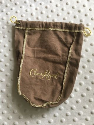 Crown Royal Brown Bag Vanilla Draw String Closure