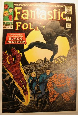 Fantastic Four 52 - 1st App Black Panther - 1966 Marvel Key - Book -