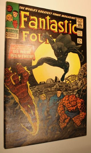 Fantastic Four 52 - 1st app Black Panther - 1966 MARVEL KEY - BOOK - 2