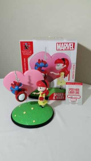 Gentle Giant Marvel Spider - Man And Mary Jane Animated Statue 1299 Of 3000